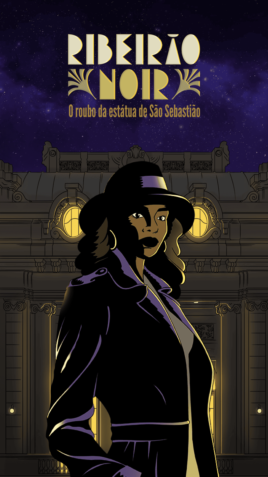 Capa do projeto Ribeirão Noir — O Roubo da Estátua de São Sebastião